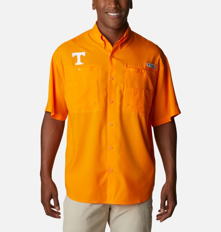 Columbia Mens Collegiate PFG Tamiami Short Sleeve Shirt - Tall - Tennessee